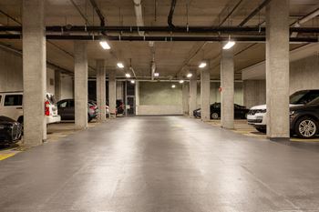 Empty parking garage
